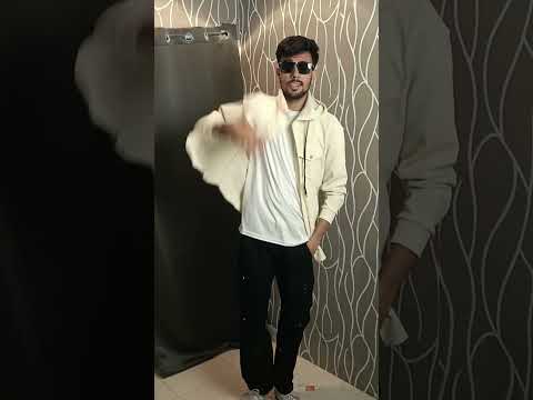 Cream Overshirt + White Tee + Black Cargo Pants